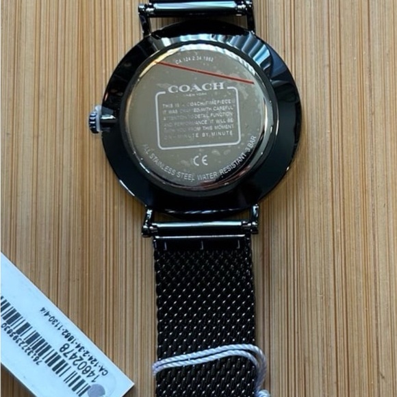 Coach Charles Watch With 41mm Black Chronograph Face & Black MeshBracelet - Picture 2 of 4